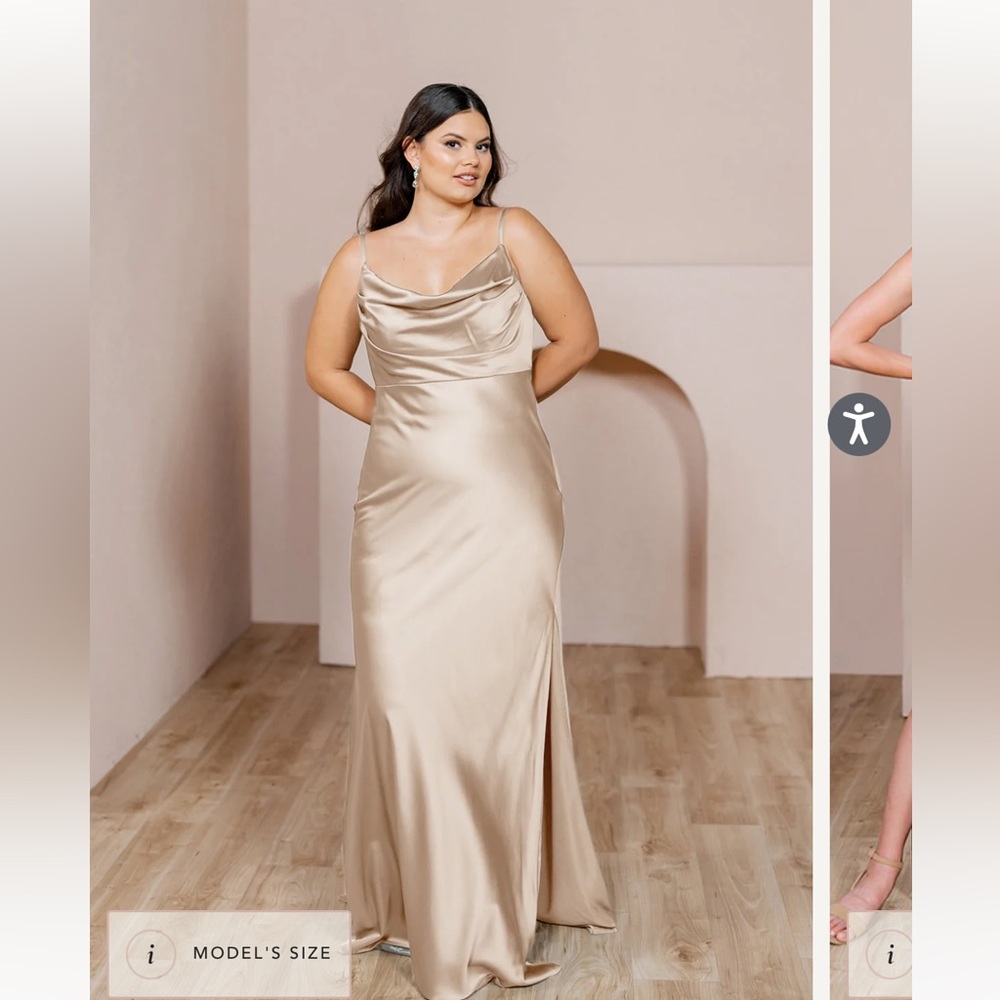 Revelry Skye Satin Bridesmaid Dress